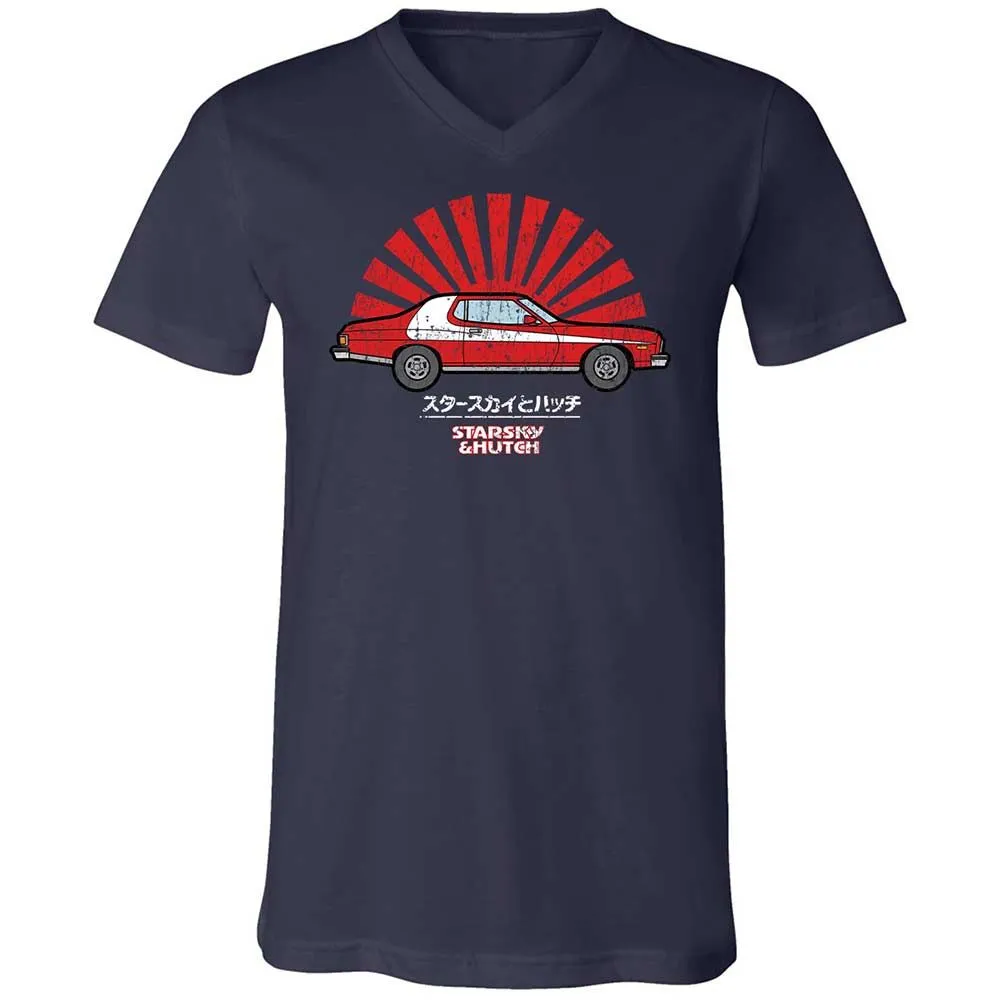 Unisex V-Neck T-Shirt - FJJEH39A - Navy - 2
