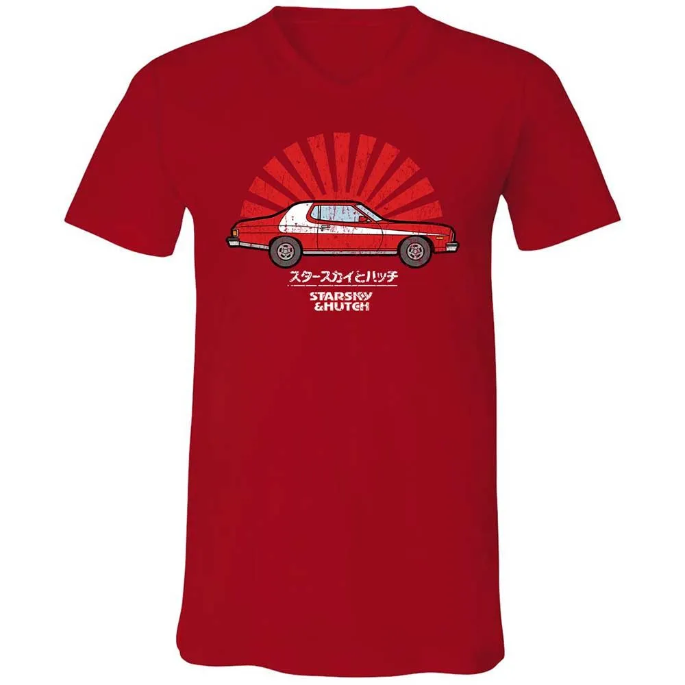 Unisex V-Neck T-Shirt - FJJEH39A - Red - 6