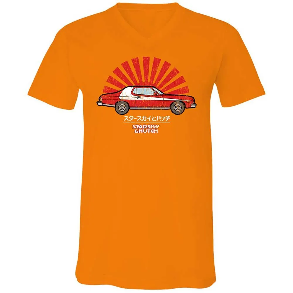 Unisex V-Neck T-Shirt - FJJEH39A - Orange - 12