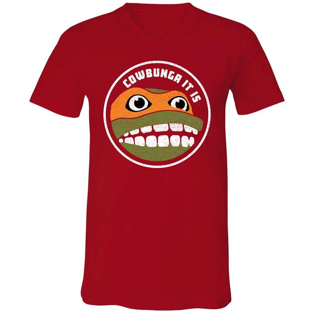 Unisex V-Neck T-Shirt - 7FSP8CW6 - Red - 6