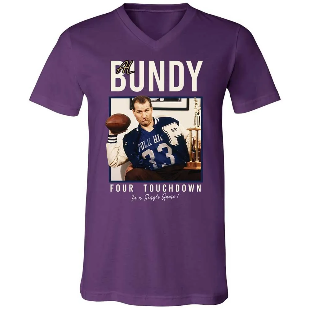 Unisex V-Neck T-Shirt - 285UR1SQ - Team Purple - 10