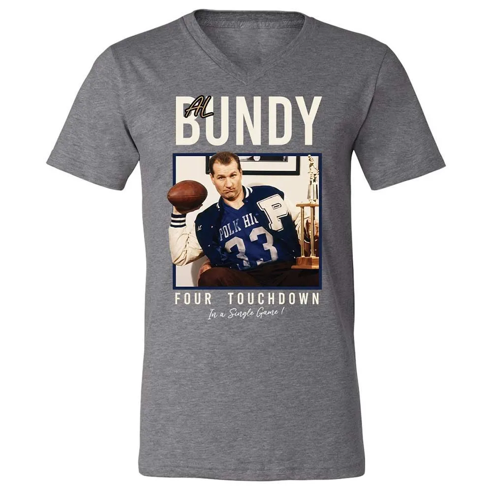 Unisex V-Neck T-Shirt - 285UR1SQ - Deep Heather - 14