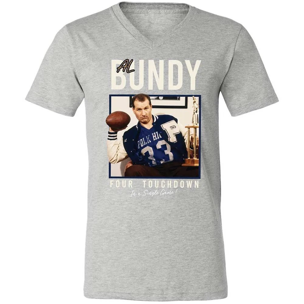 Unisex V-Neck T-Shirt - 285UR1SQ - Athletic Heather - 15