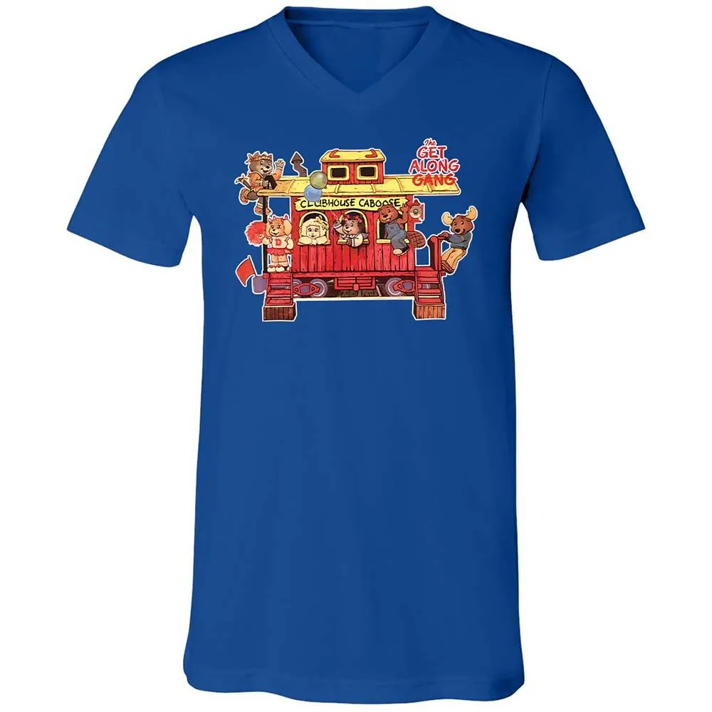 Unisex V-Neck T-Shirt - 74U9P9J7 - True Royal - 4
