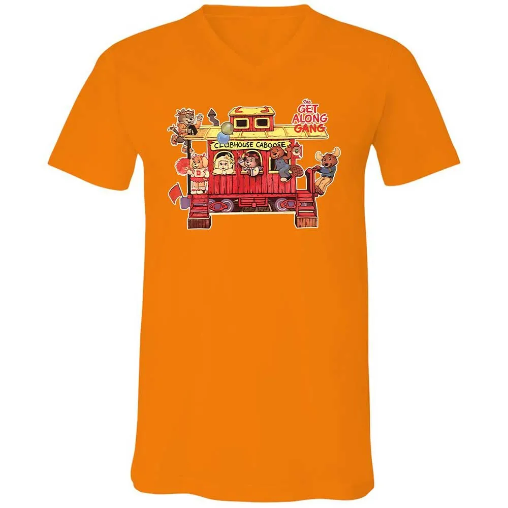 Unisex V-Neck T-Shirt - 74U9P9J7 - Orange - 12