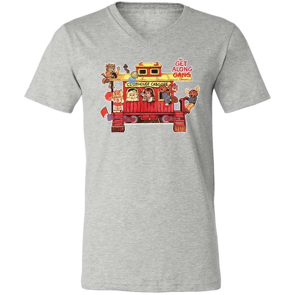 Unisex V-Neck T-Shirt - 74U9P9J7 - Athletic Heather - 15