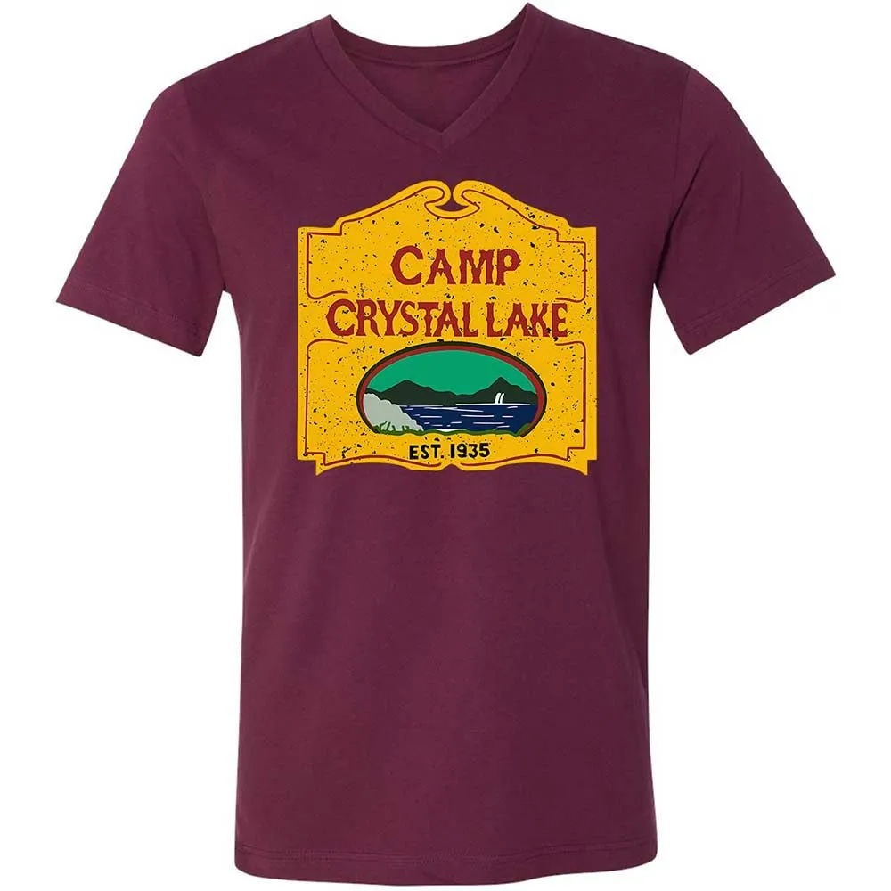 Unisex V-Neck T-Shirt - HMD99AW6 - Maroon - 8