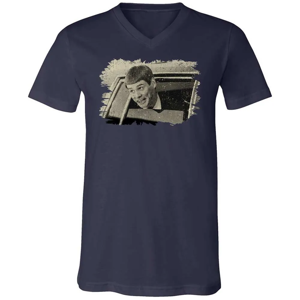 Unisex V-Neck T-Shirt - RSYFSQ8N - Navy - 2