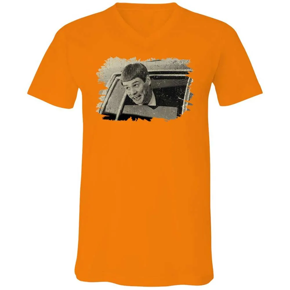 Unisex V-Neck T-Shirt - RSYFSQ8N - Orange - 12