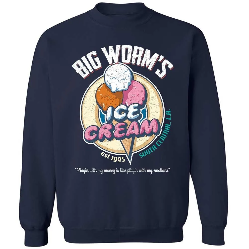 Big Worm's Ice Cream - Navy - 2