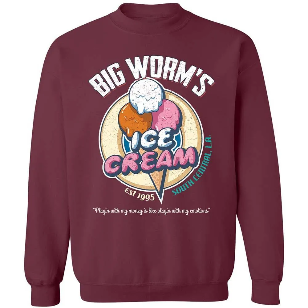 Big Worm's Ice Cream - Maroon - 8