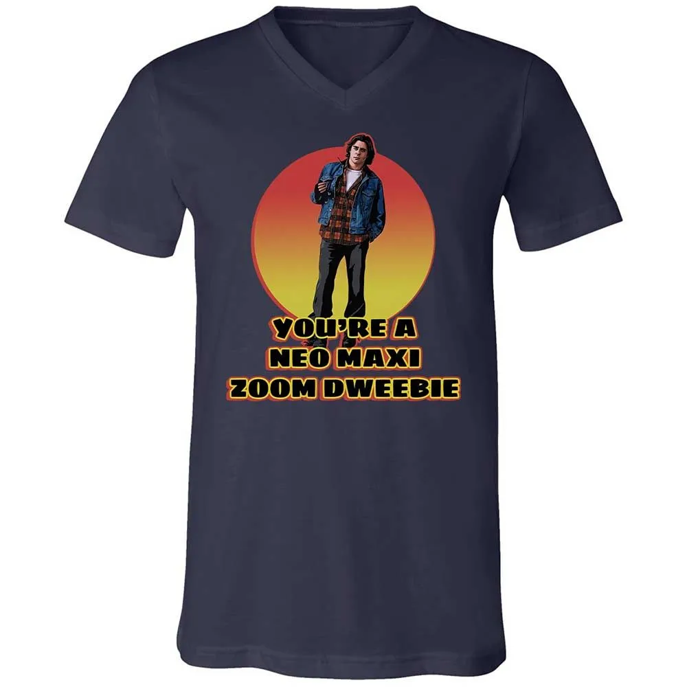 Unisex V-Neck T-Shirt - S4Q6K9Y2 - Navy - 2