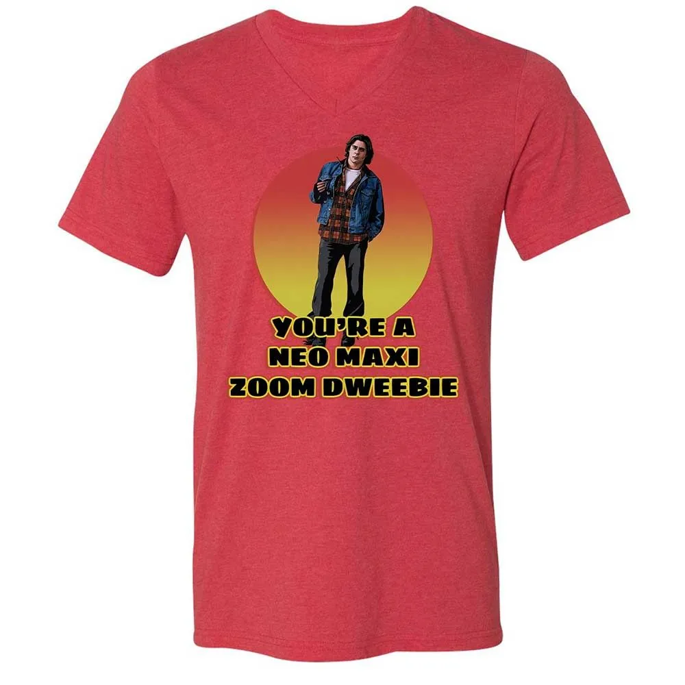 Unisex V-Neck T-Shirt - S4Q6K9Y2 - Heather Red - 7