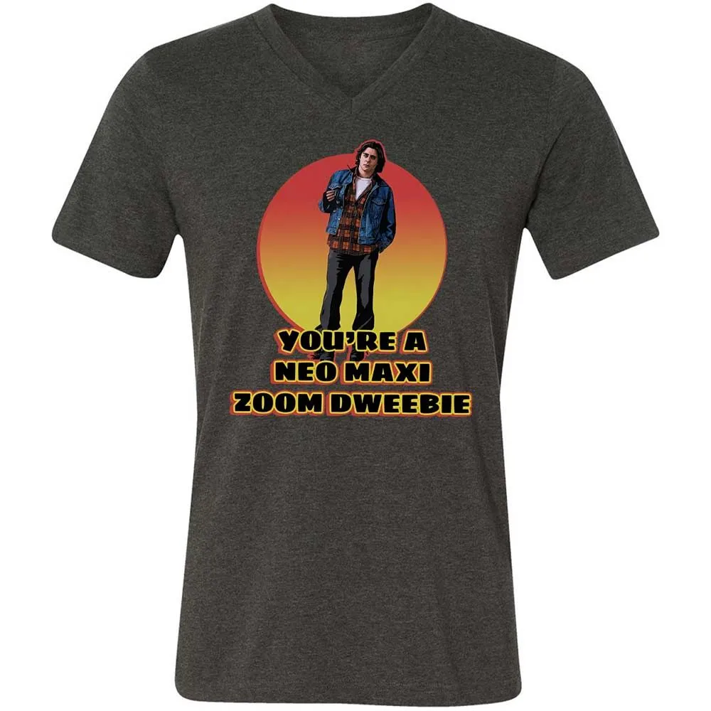 Unisex V-Neck T-Shirt - S4Q6K9Y2 - Dark Grey Heather - 9