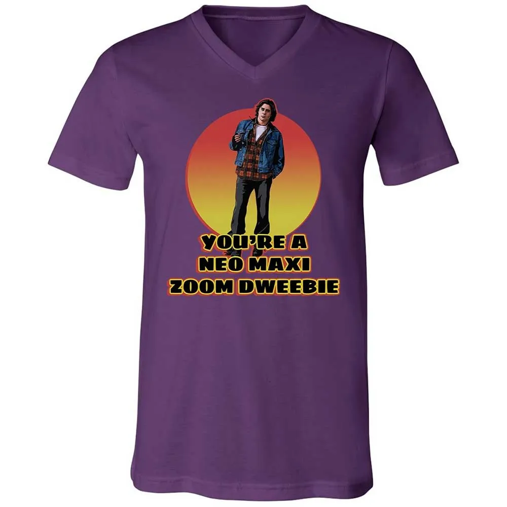 Unisex V-Neck T-Shirt - S4Q6K9Y2 - Team Purple - 10
