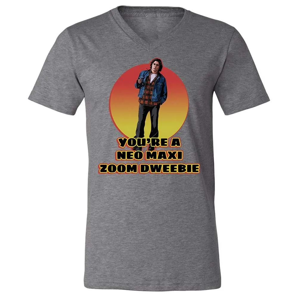 Unisex V-Neck T-Shirt - S4Q6K9Y2 - Deep Heather - 14