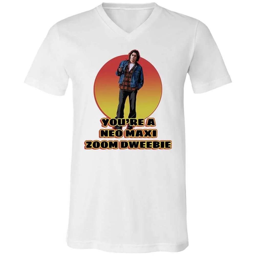 Unisex V-Neck T-Shirt - S4Q6K9Y2 - White - 16