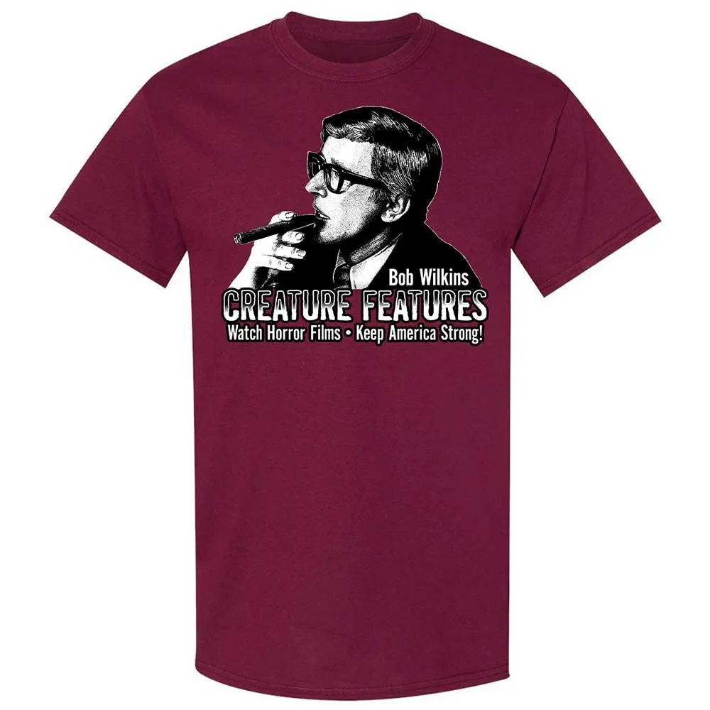 Bob Wilkins Creature Features Horror Host - Maroon - 8