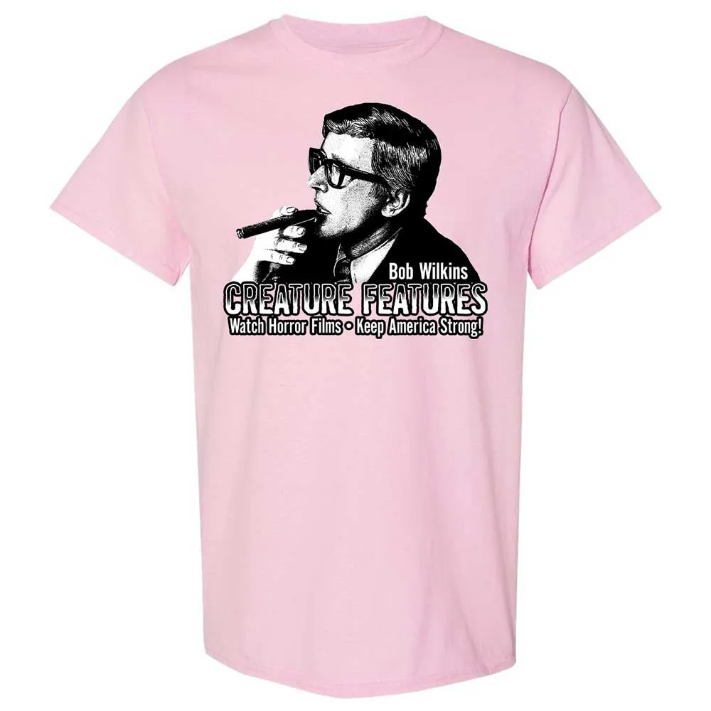 Bob Wilkins Creature Features Horror Host - Light Pink - 14