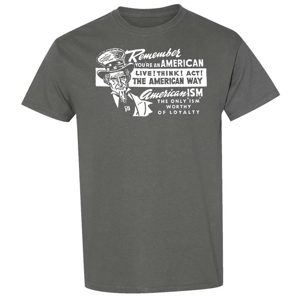Remember you're an American - Charcoal - 4