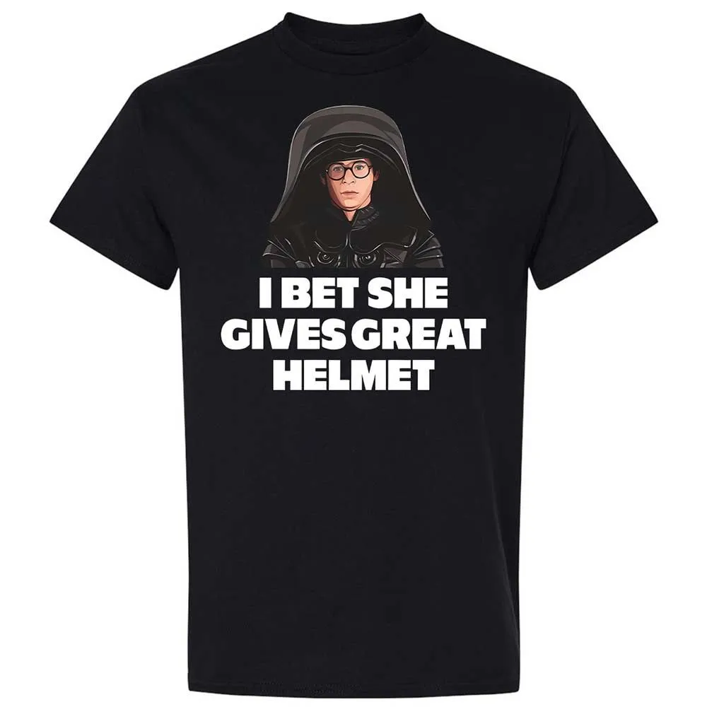 I bet she gives great helmet - Black - 1