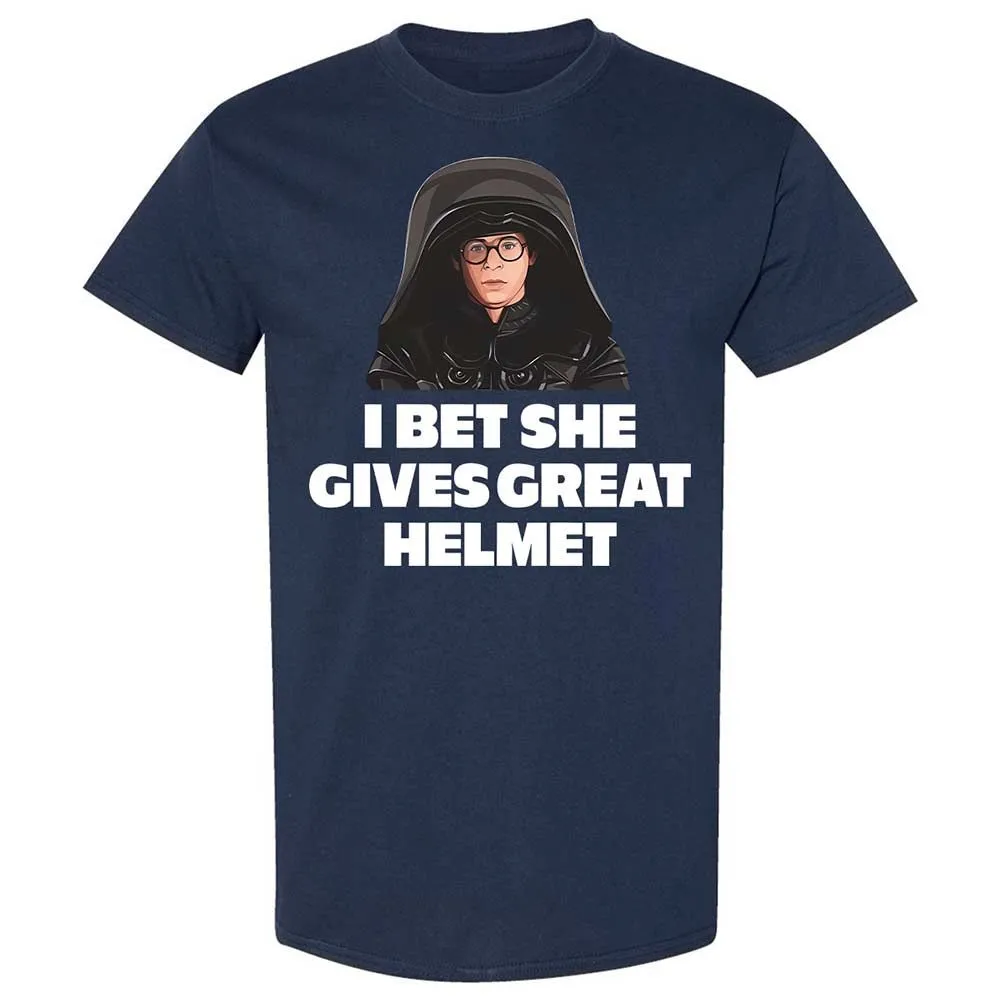 I bet she gives great helmet - Navy - 2