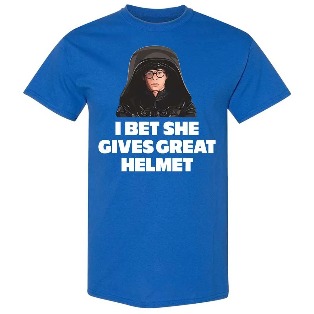 I bet she gives great helmet - Royal - 3