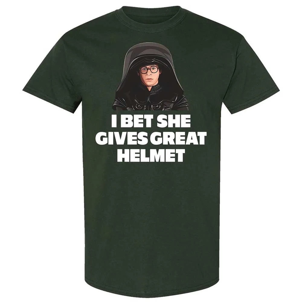 I bet she gives great helmet - Forest Green - 5