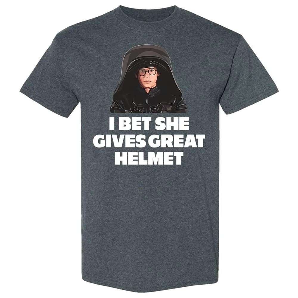 I bet she gives great helmet - Dark Heather - 6