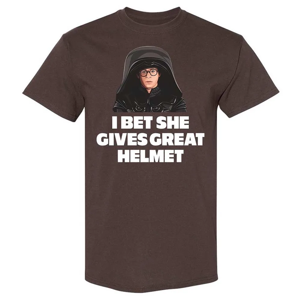I bet she gives great helmet - Dark Chocolate - 7