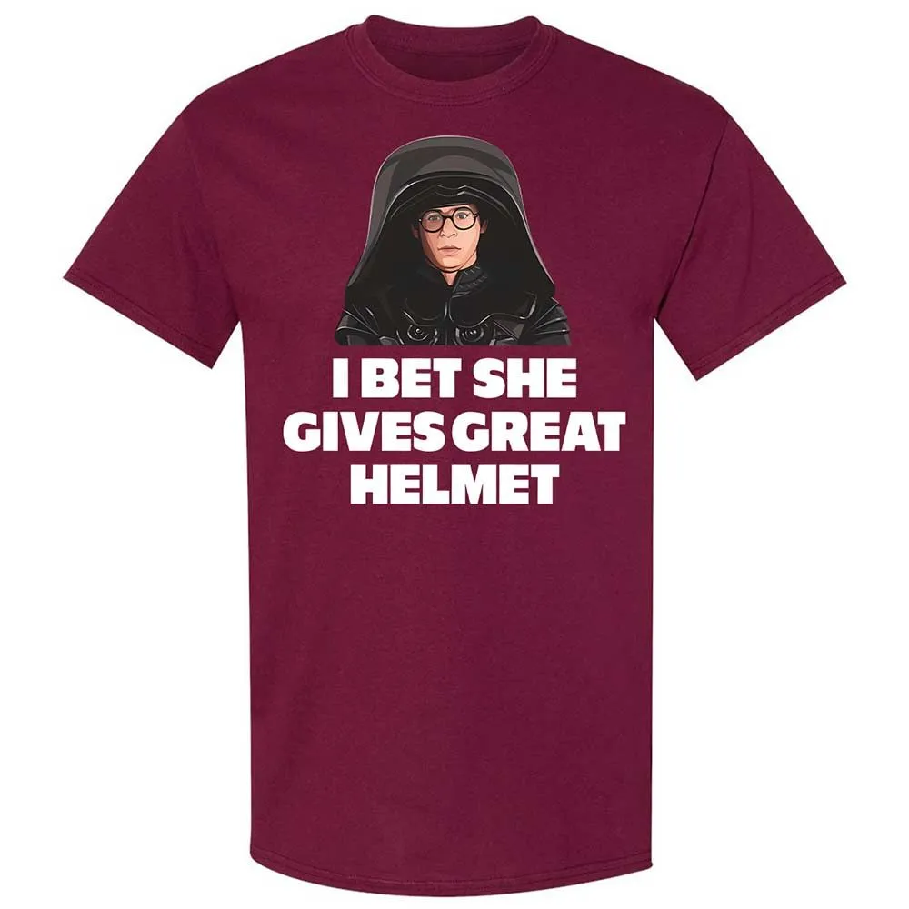 I bet she gives great helmet - Maroon - 8