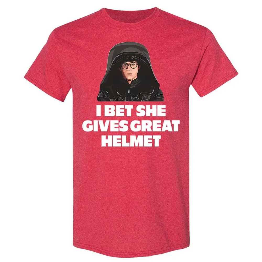 I bet she gives great helmet - Heather Red - 11