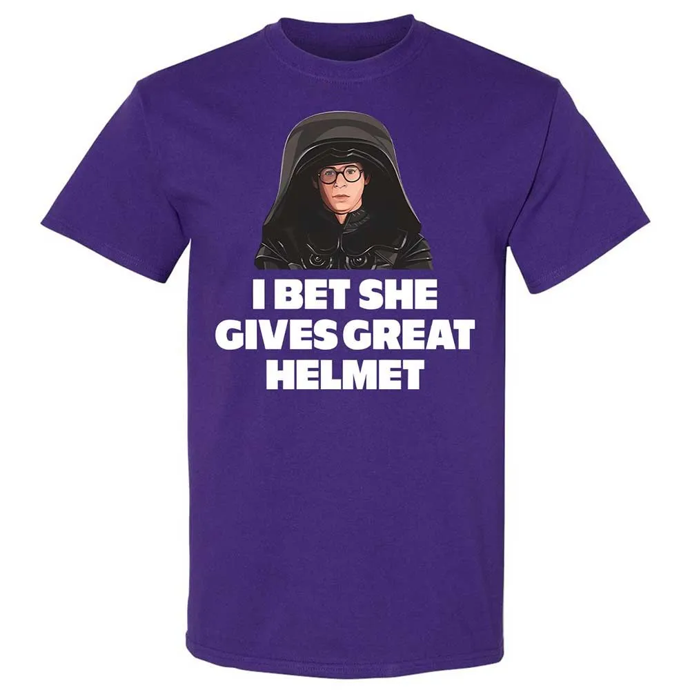 I bet she gives great helmet - Purple - 12