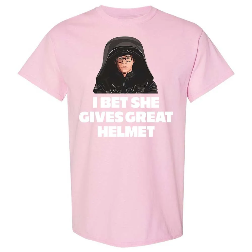 I bet she gives great helmet - Light Pink - 14