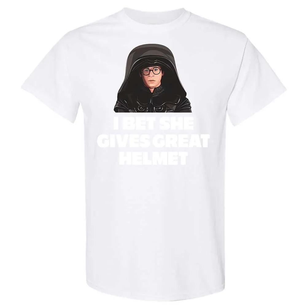I bet she gives great helmet - White - 16