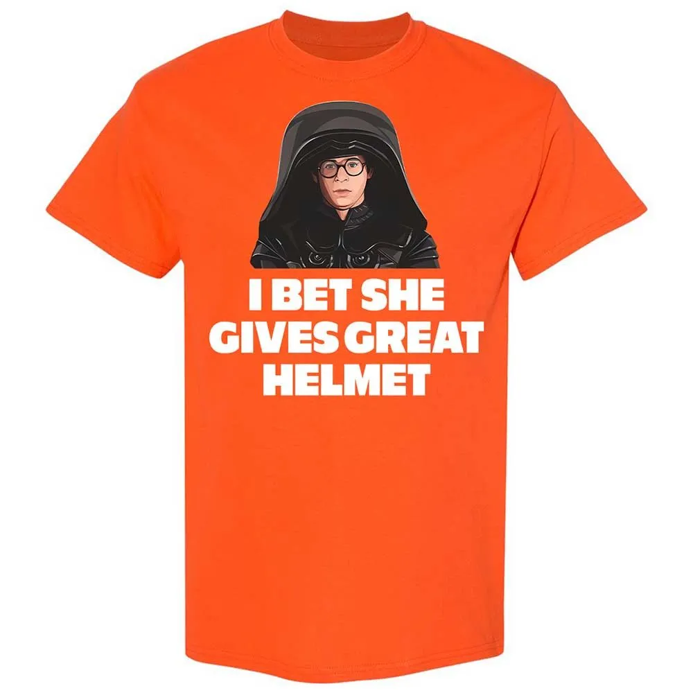 I bet she gives great helmet - Orange - 17