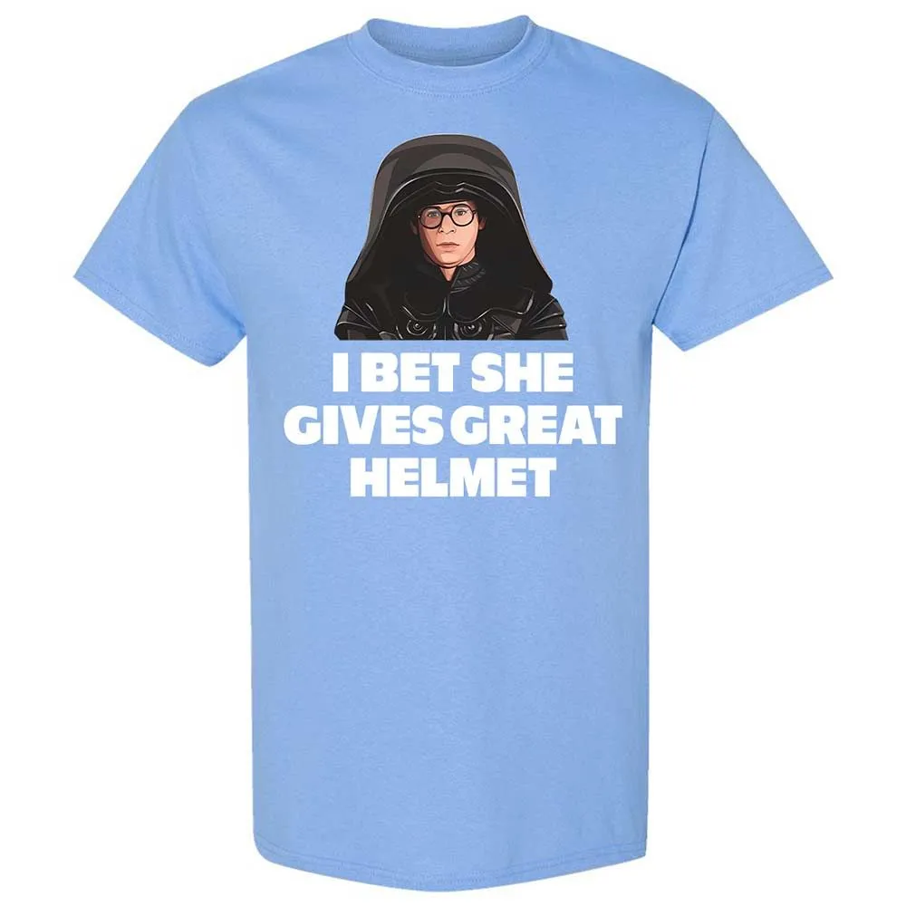 I bet she gives great helmet - Carolina Blue - 19