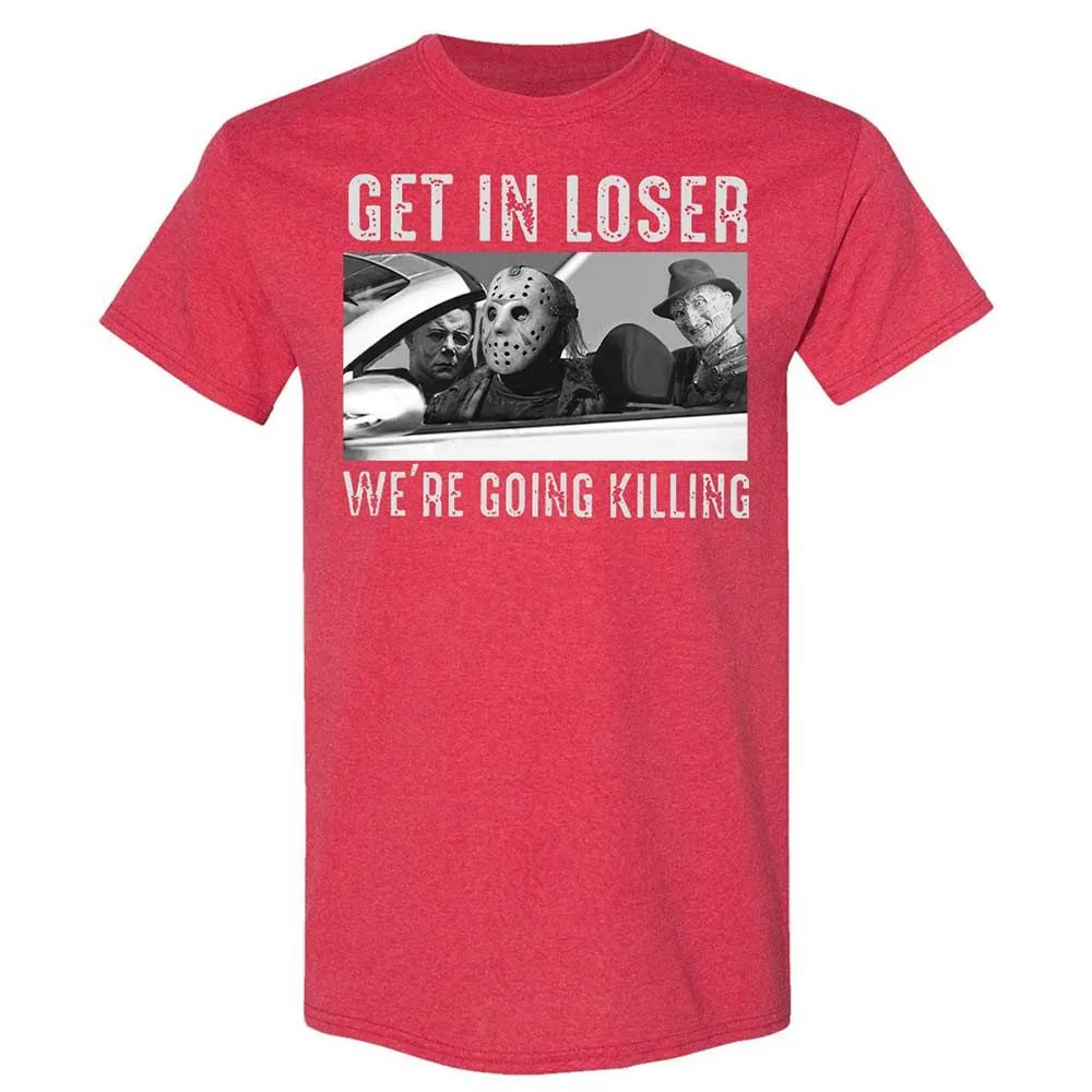 Get In Loser We're Going Killing - Heather Red - 11