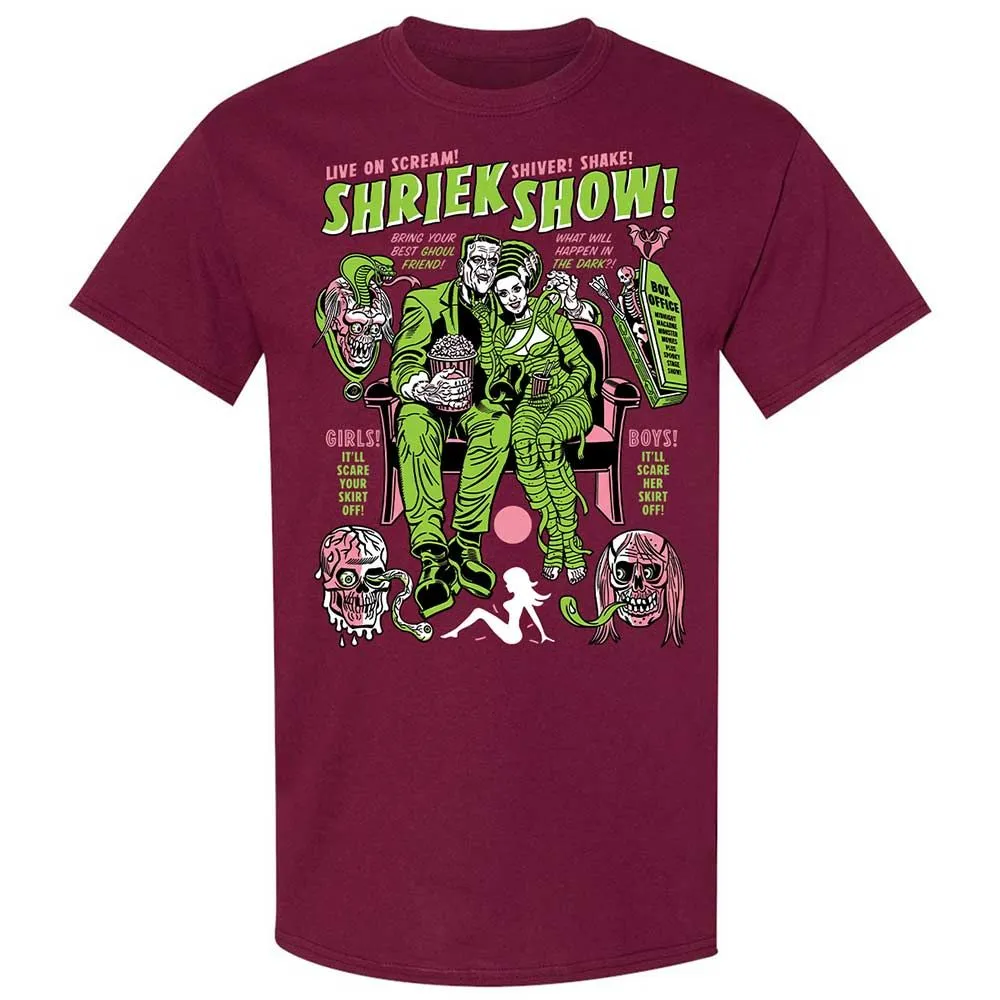 Classic Unisex T-Shirt - URX5TZ9W - Maroon - 8
