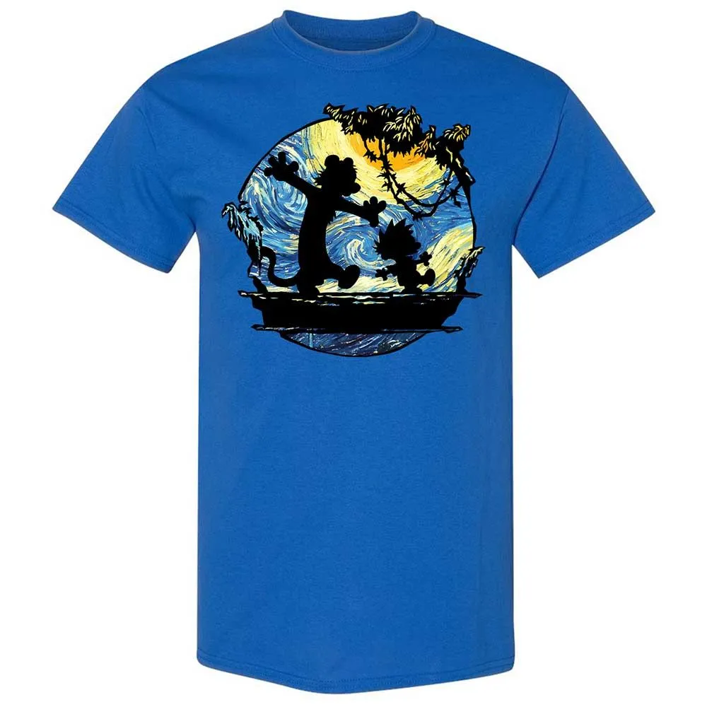 Calvin and Hobbes Starry Night - Royal - 3