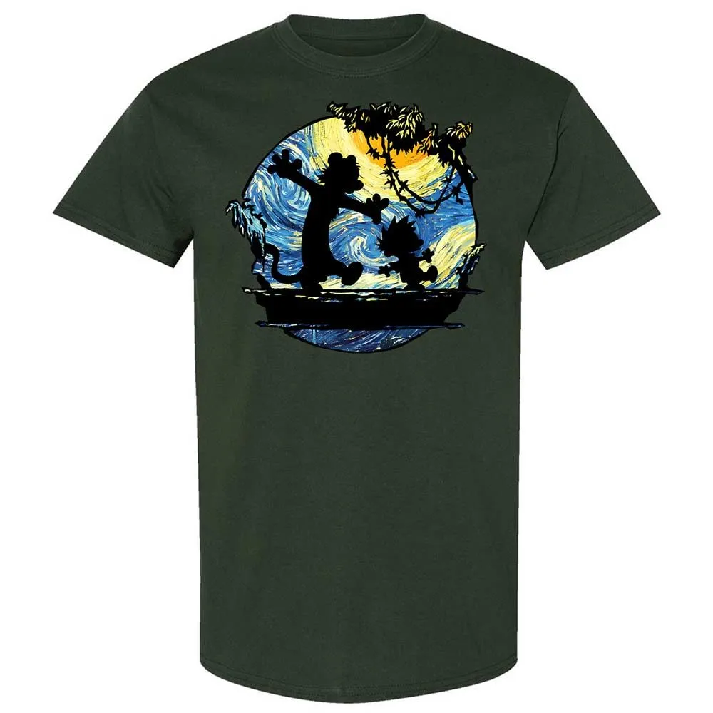 Calvin and Hobbes Starry Night - Forest Green - 5