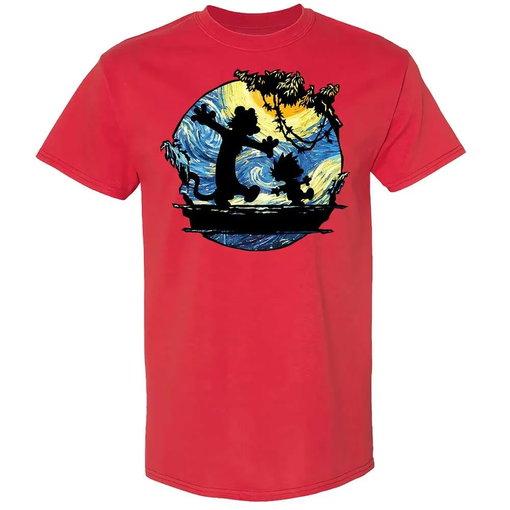 Calvin and Hobbes Starry Night - Red - 10