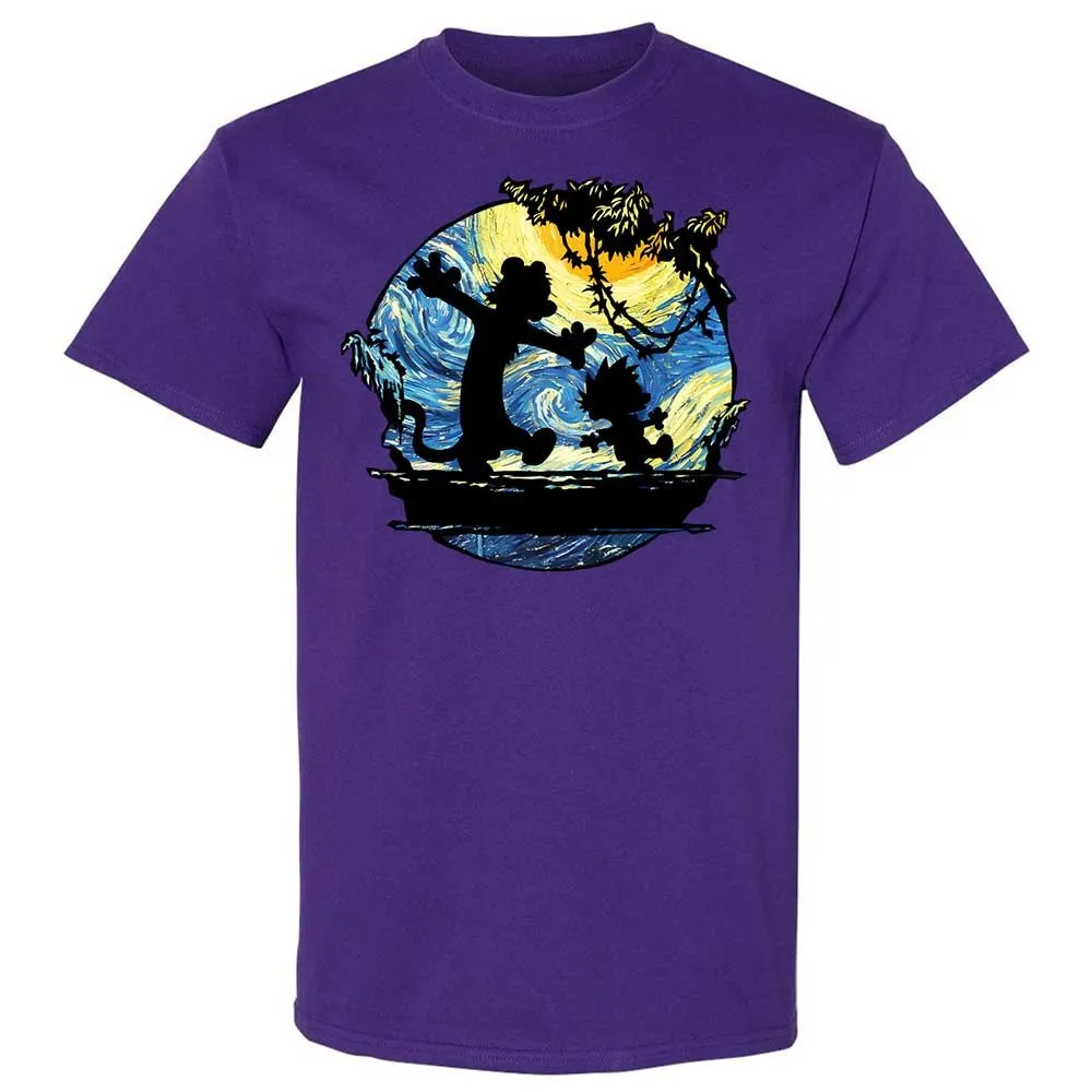 Calvin and Hobbes Starry Night - Purple - 12