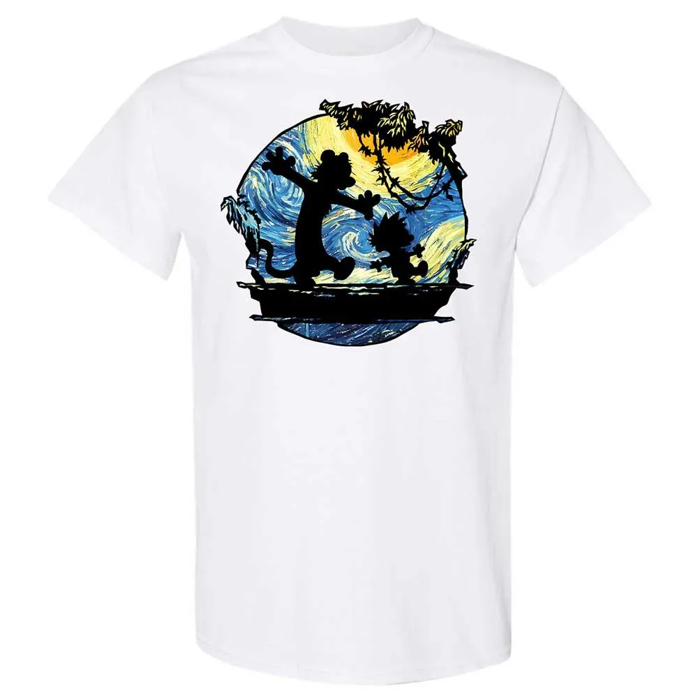 Calvin and Hobbes Starry Night - White - 16