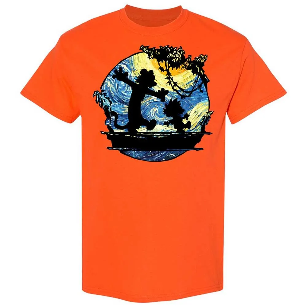 Calvin and Hobbes Starry Night - Orange - 17