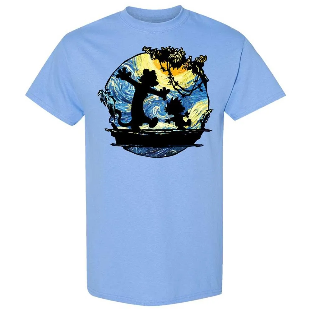 Calvin and Hobbes Starry Night - Carolina Blue - 19