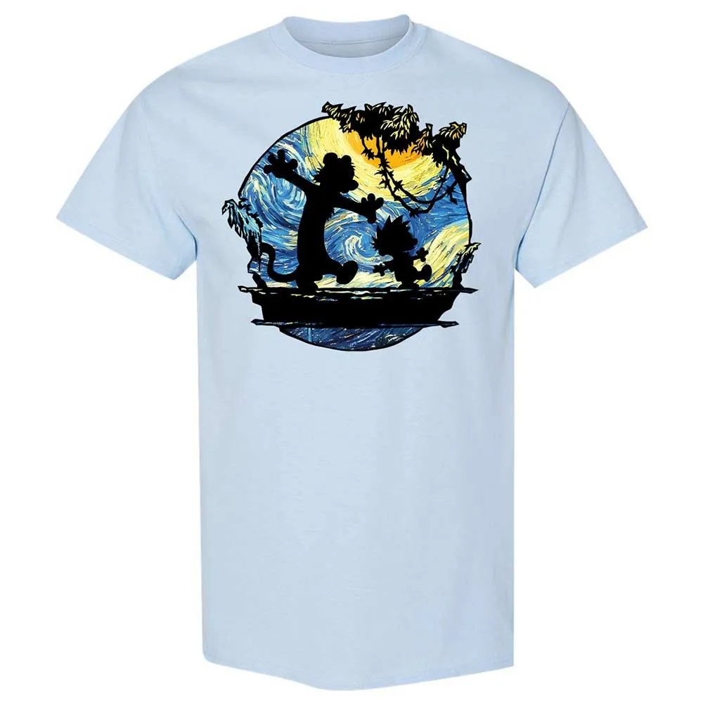 Calvin and Hobbes Starry Night - Light Blue - 20