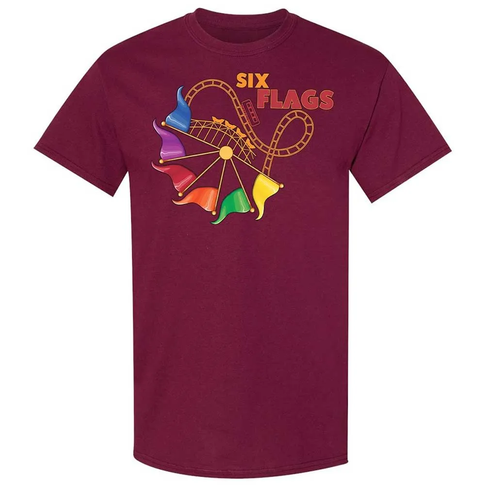 Six Flags - Maroon - 8