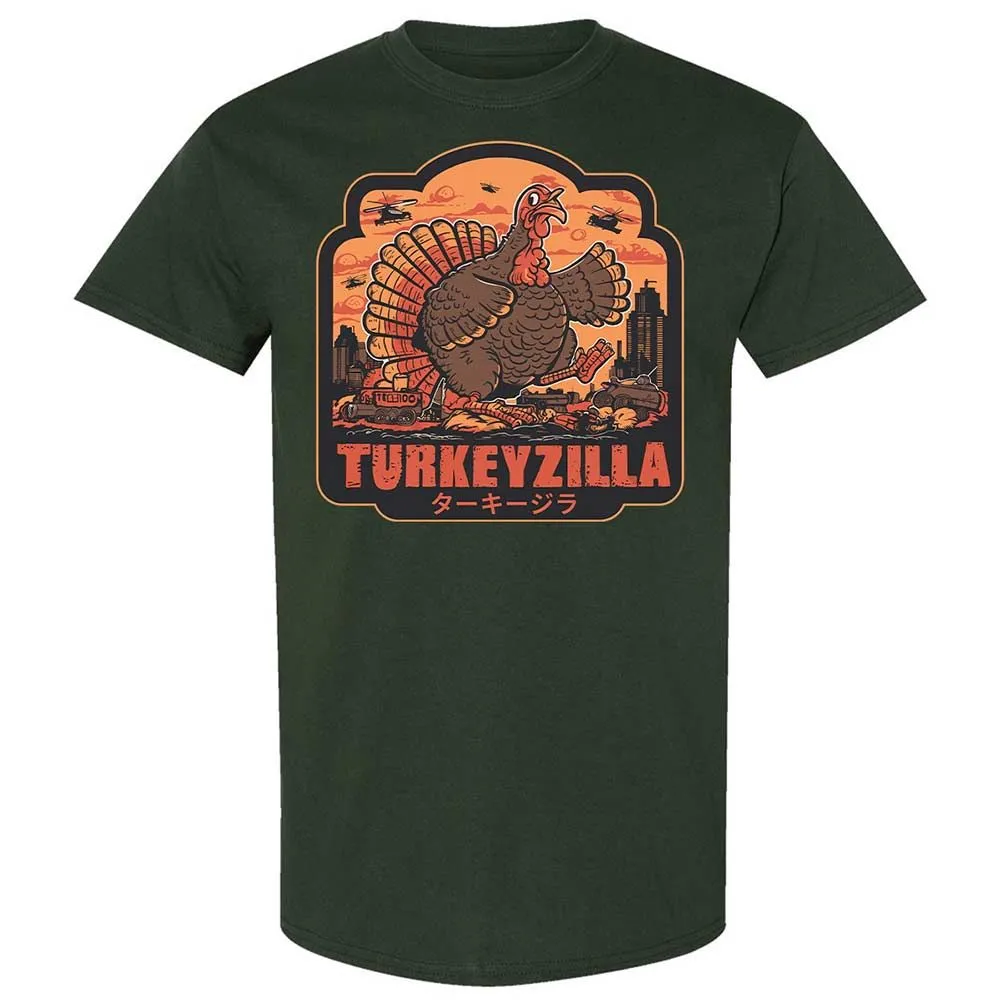 Turkeyzilla Funny Monster Turkey - Forest Green - 5