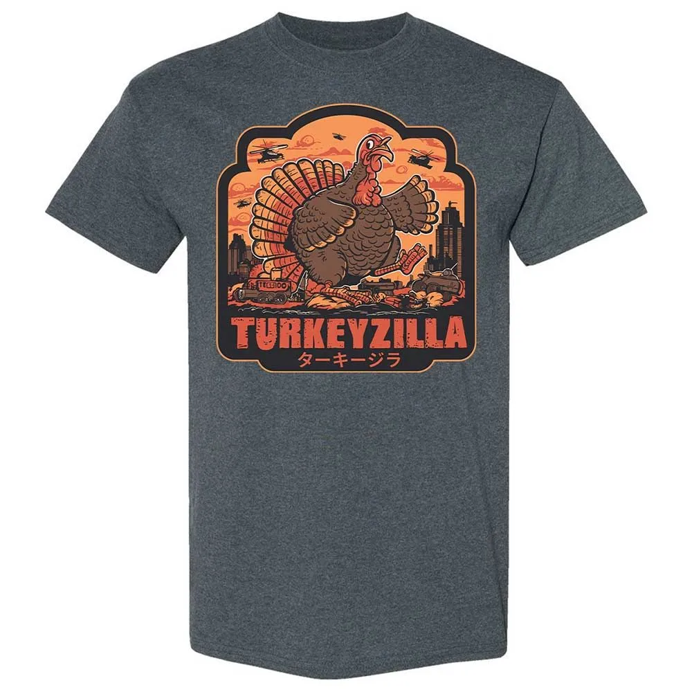 Turkeyzilla Funny Monster Turkey - Dark Heather - 6